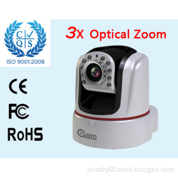 720p IP Camera WiFi Indoor Security Video Recorder Hdlens H. 264 3X Zoon (QT-16HD)